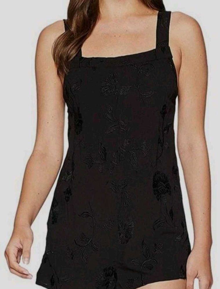 SOCIETY AMUSE Floral Black Dress/jumpsuit