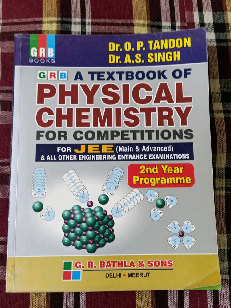 Dr. OP tandon Textbook For Class 12 Physical Chemistry For Competitions JEE(MAIN &amp;ADVANCED) &amp;Others
