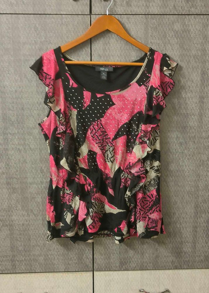 Black Party Wear Top