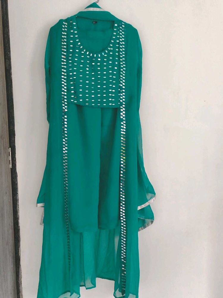 Green Kurta Set &amp; Dupatta