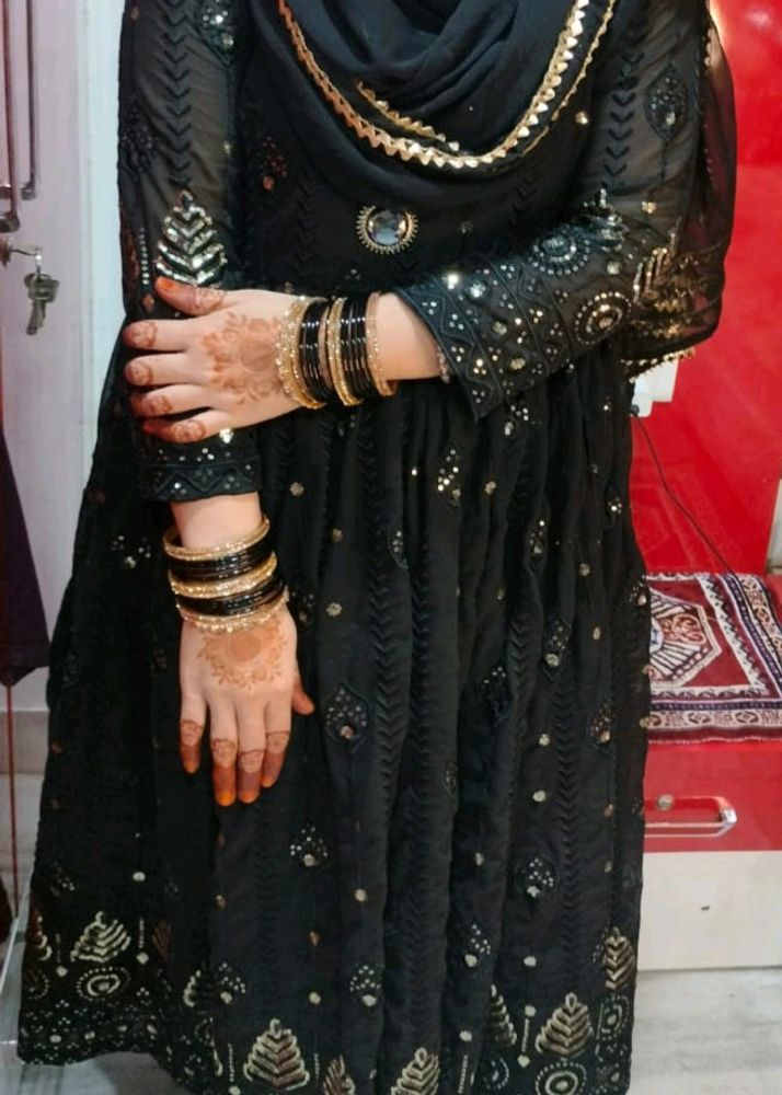 Black Sequence Gown
