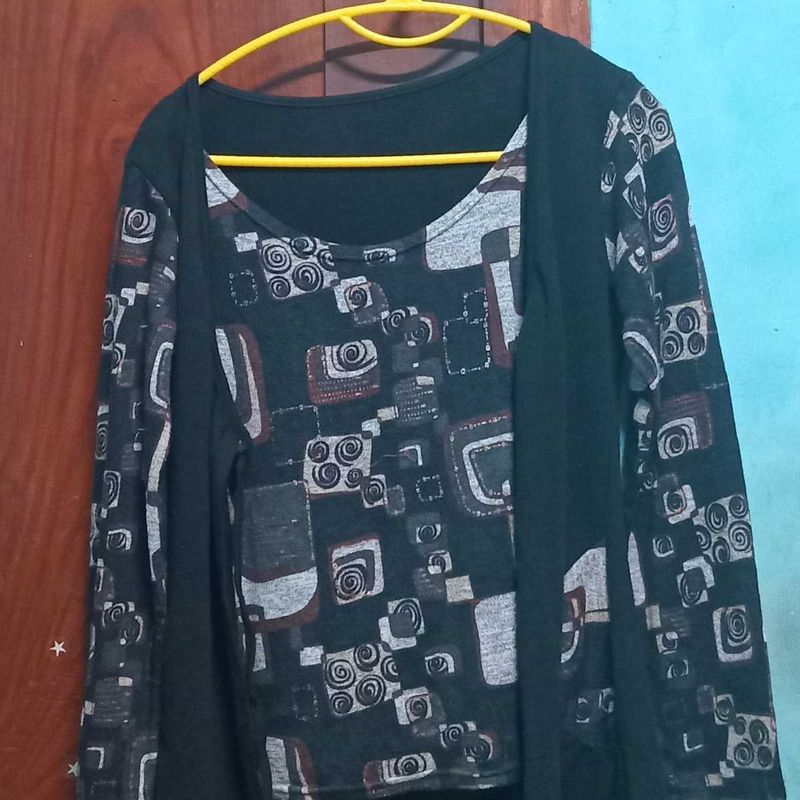Tshirt With Overcoat