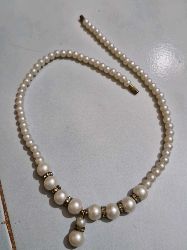 Vintage Pearl Necklace Not A Single Damage