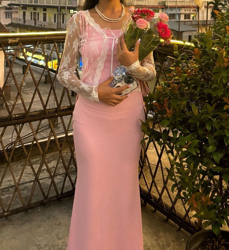 Pink Maxi Dress( Dress Only)