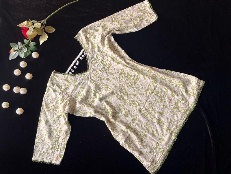 Floral Print Kurta