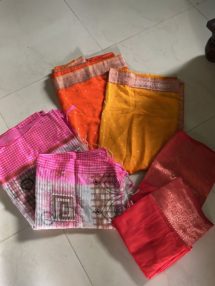 Combo Of Three Sarees❤️