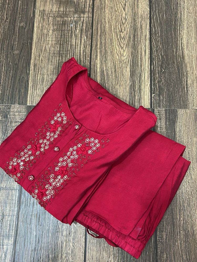 Embroidered Kurta Set