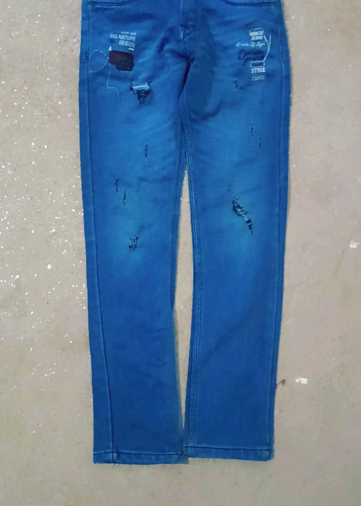 Ripped Blue Jeans