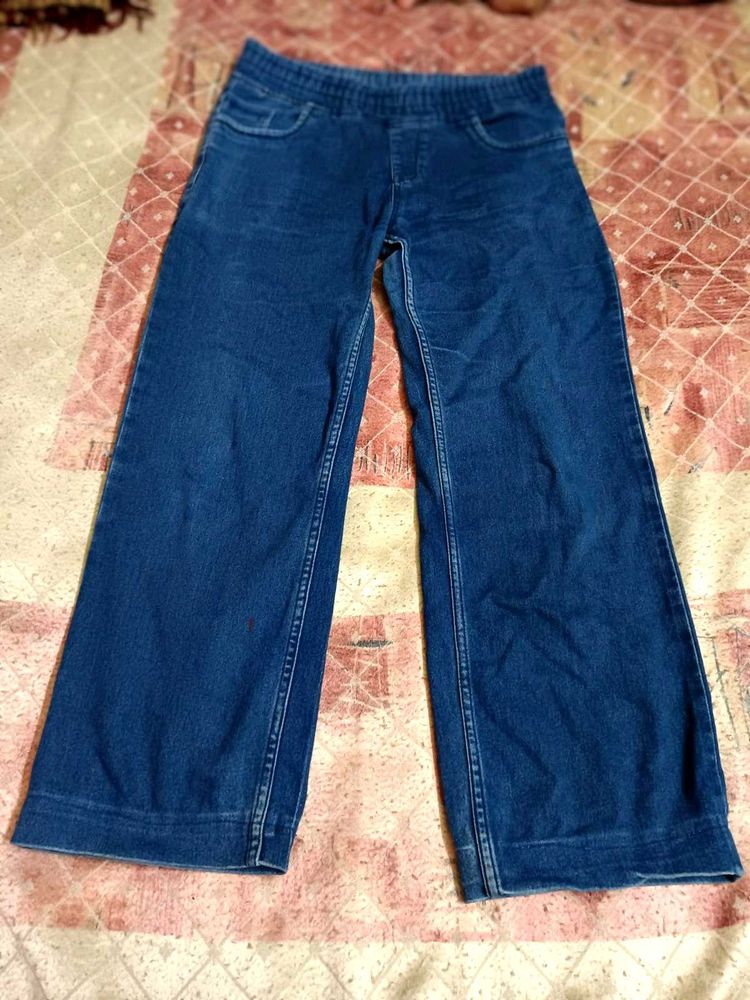 Classic Blue Stretchable Denim Pants👖