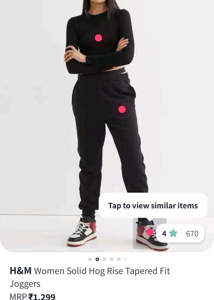 H&amp;M Women&#39;s Tapered Joggers