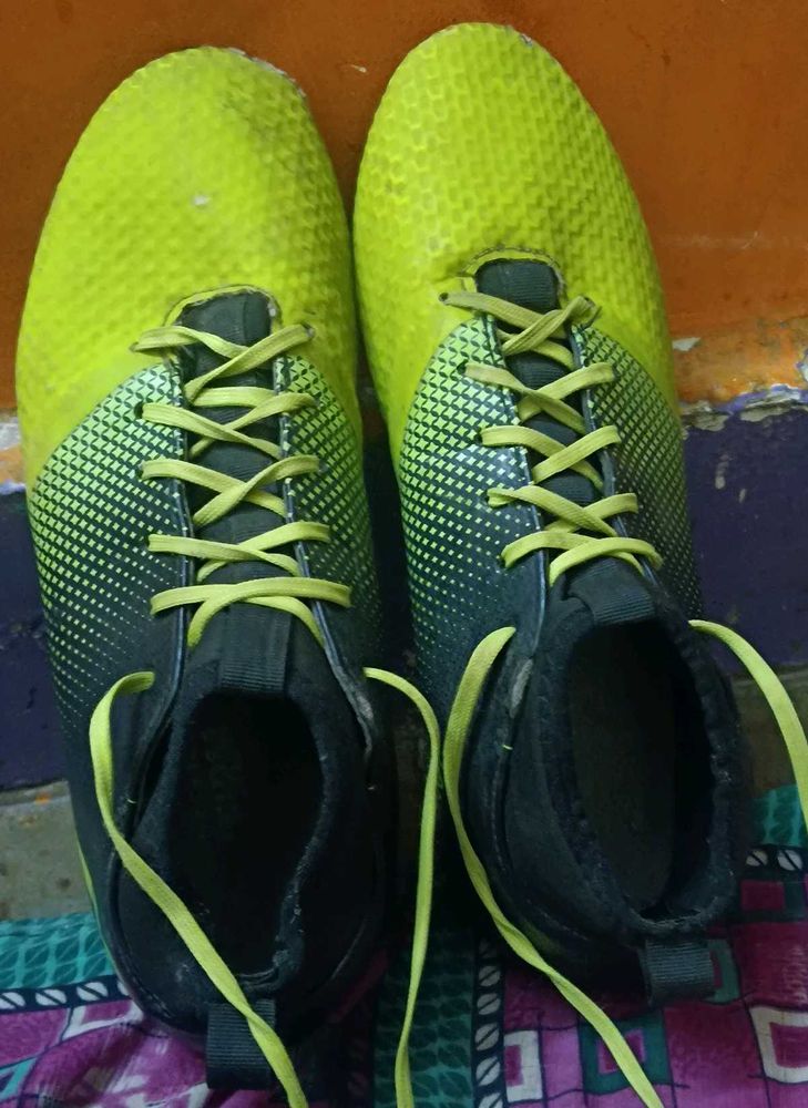 Neon Green Soccer Cleats