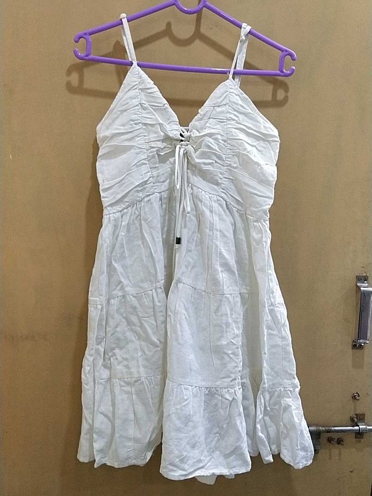White Spaghetti Strap Dress