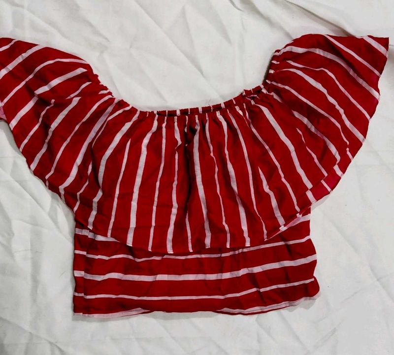 Red Striped Top