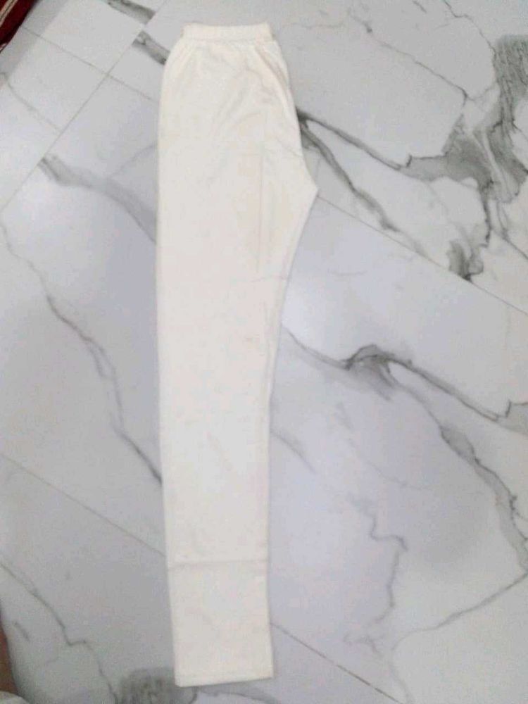 Cream Cotton Trousers