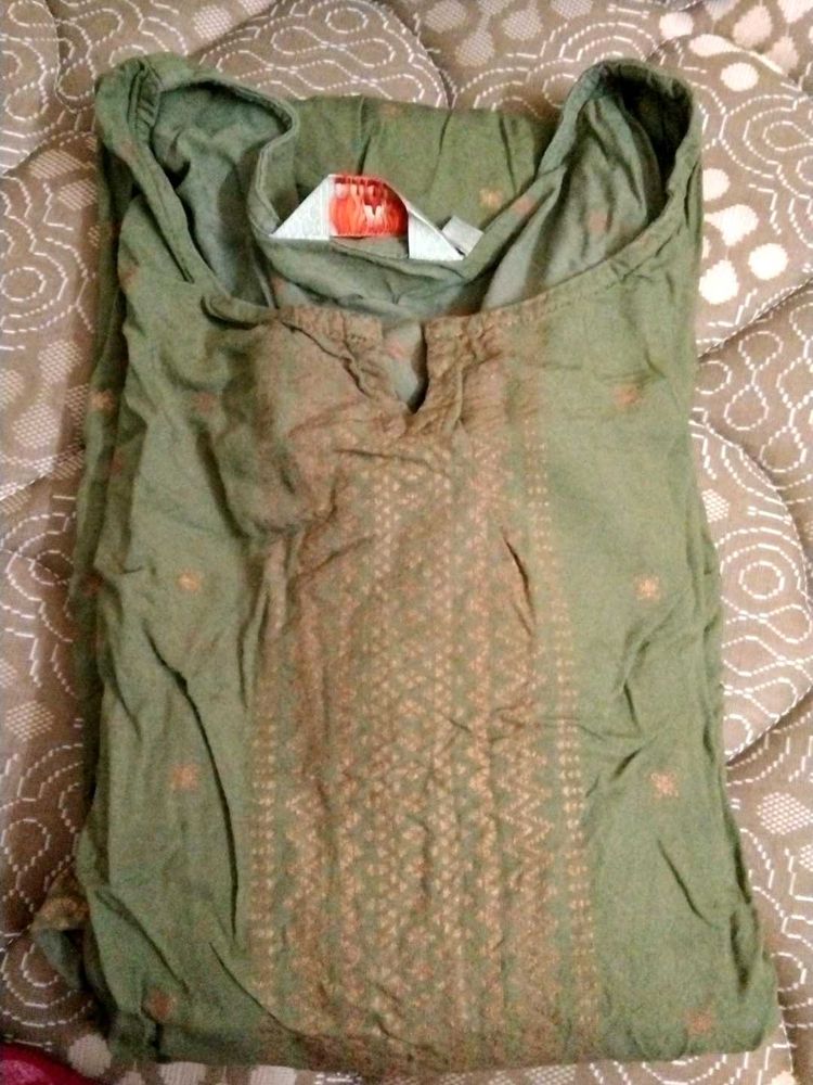 Olive Green Kurta