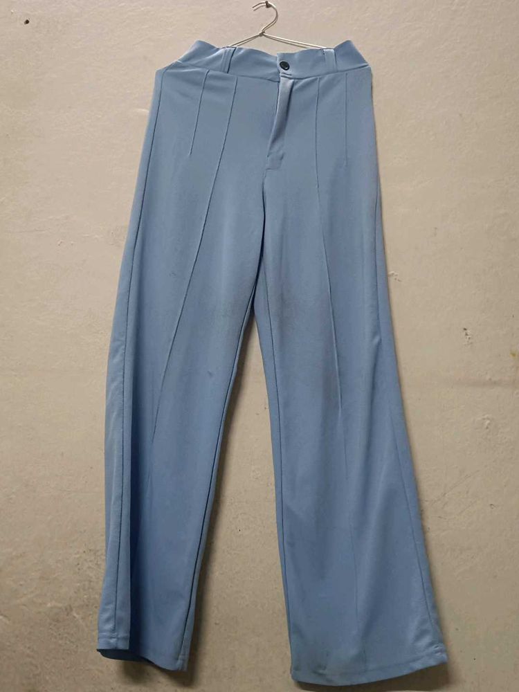 Blue Wide Leg Pants