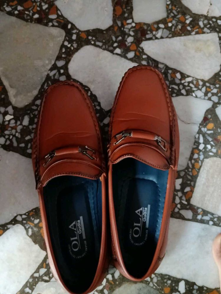 Brown Leather Loafers