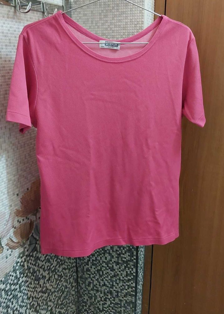Pink Corduroy T-Shirt