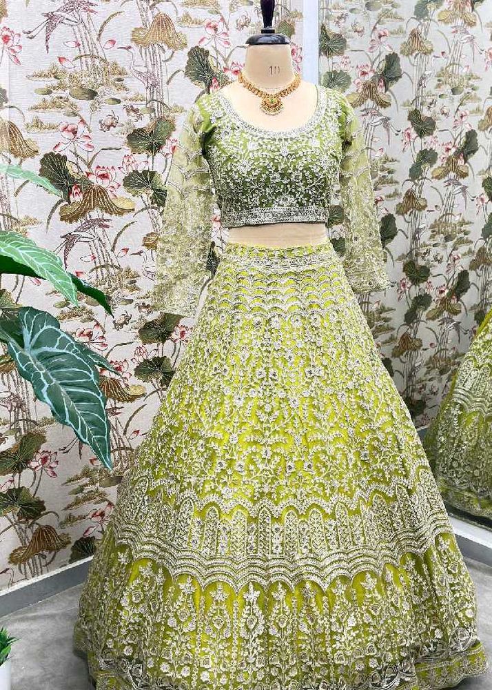 🟡Heavy Designer yellow Lehenga 🟡