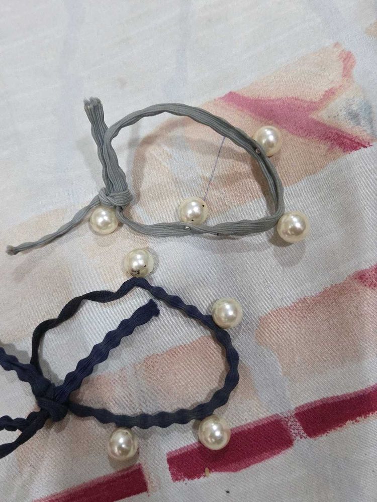 Pearl Hair Tie Set