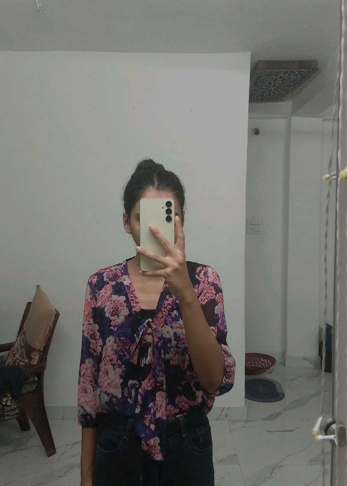Floral Sheer Blouse