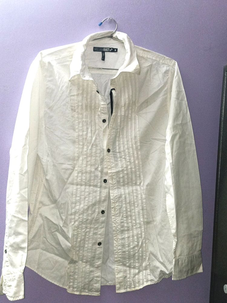 WILLIAM RAST  Pleated White shirt