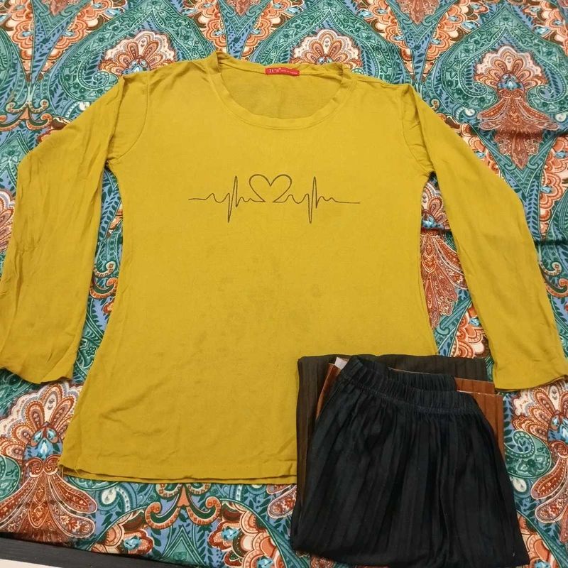 Tshirt And Plazzo