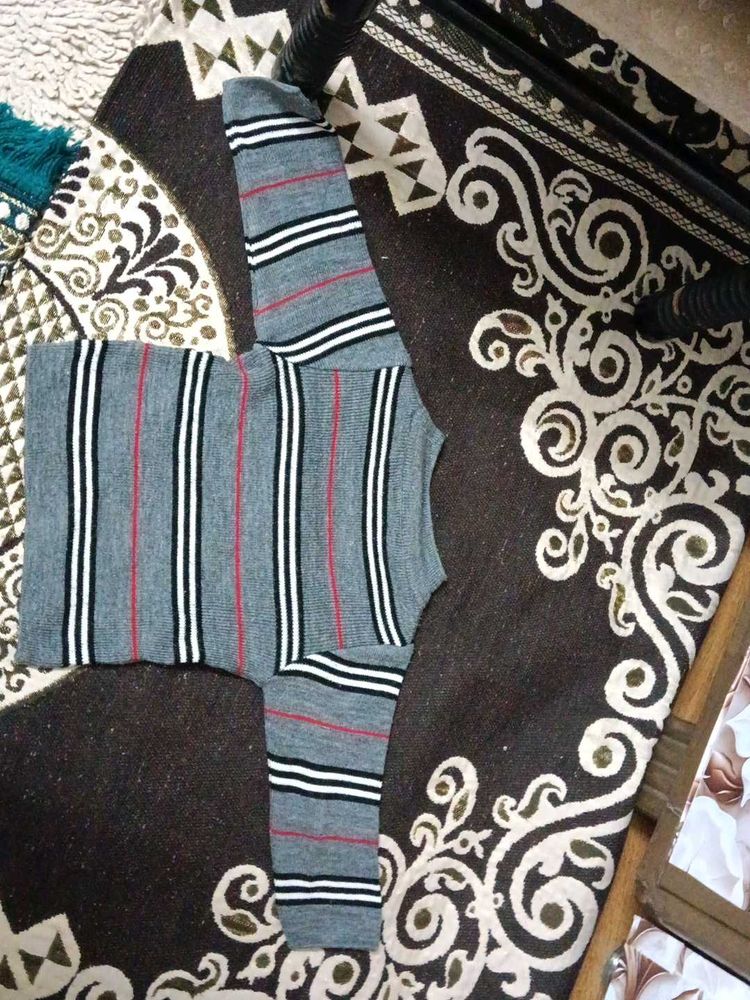 Striped Knit Sweater