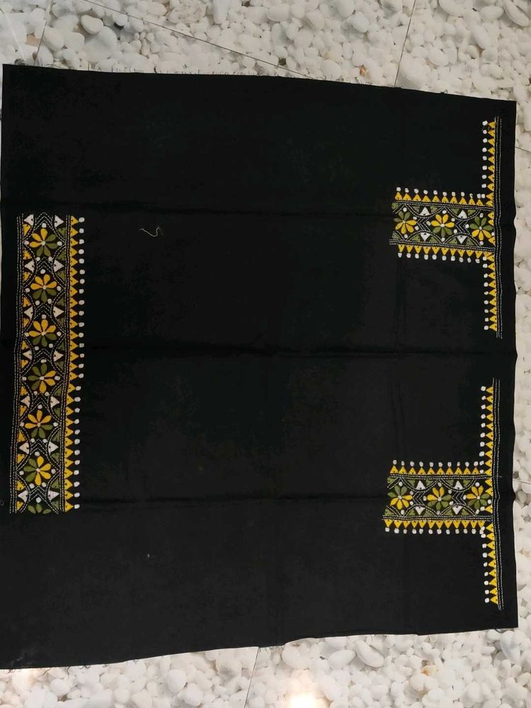 Black Embroidered Fabric