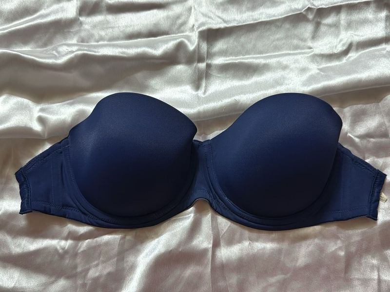 Navy Blue Strapless Bra