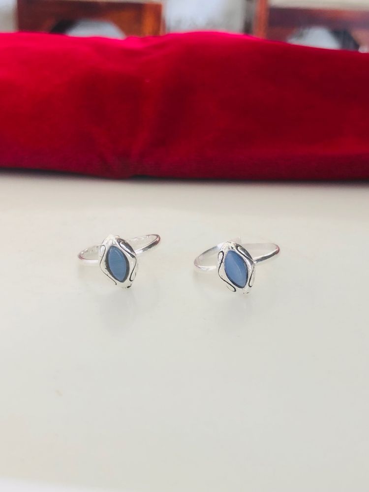 Pure silver Toe Ring Pair