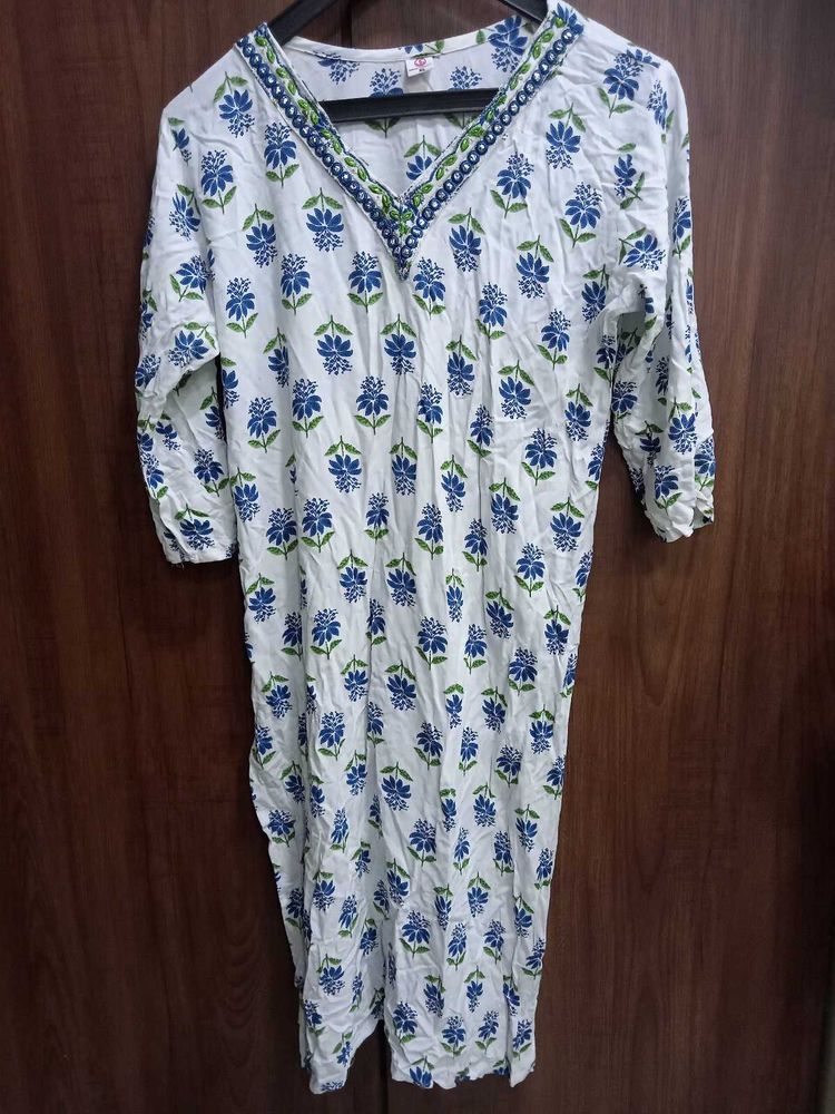 Floral Print Kurta
