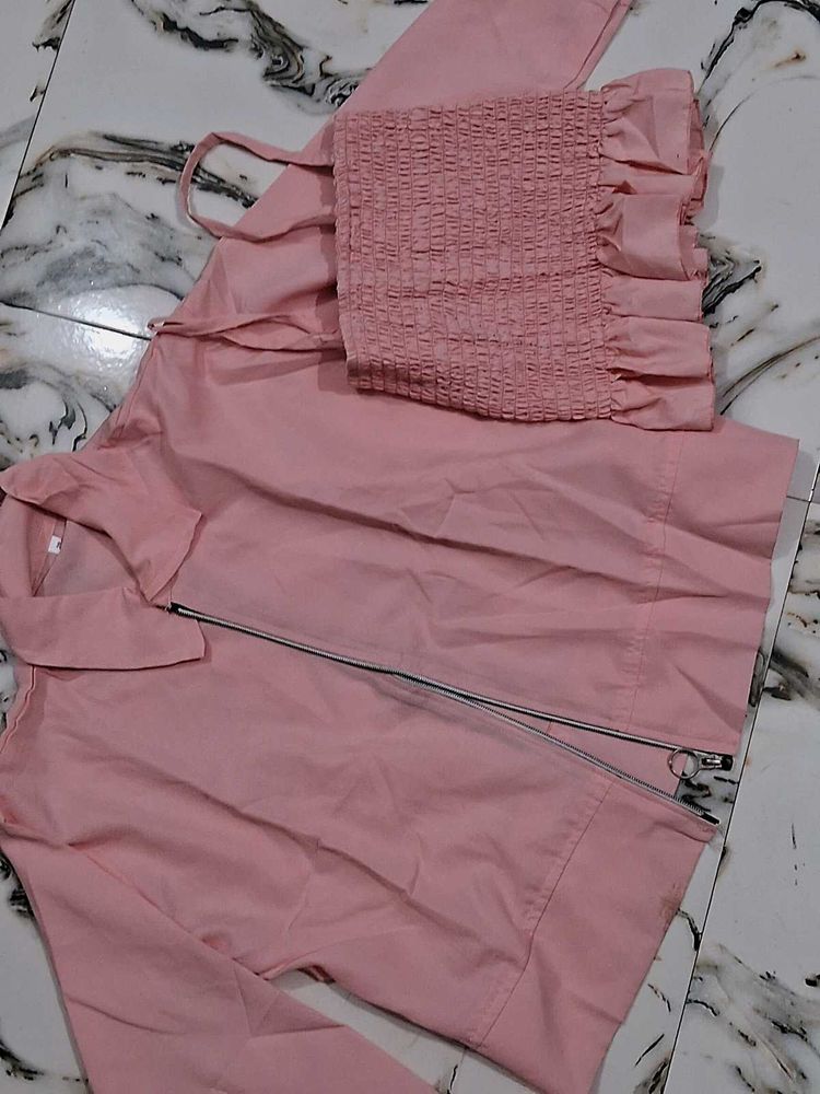 Pink Two-Piece Outfit Not Wear