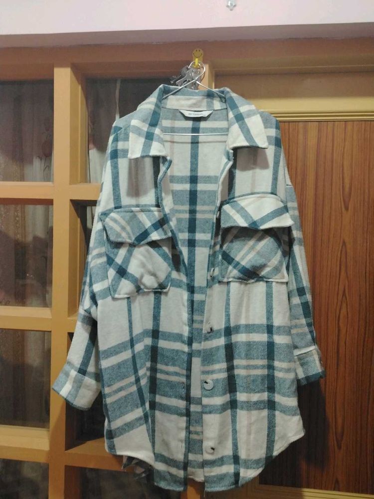 Plaid Overshirt coat