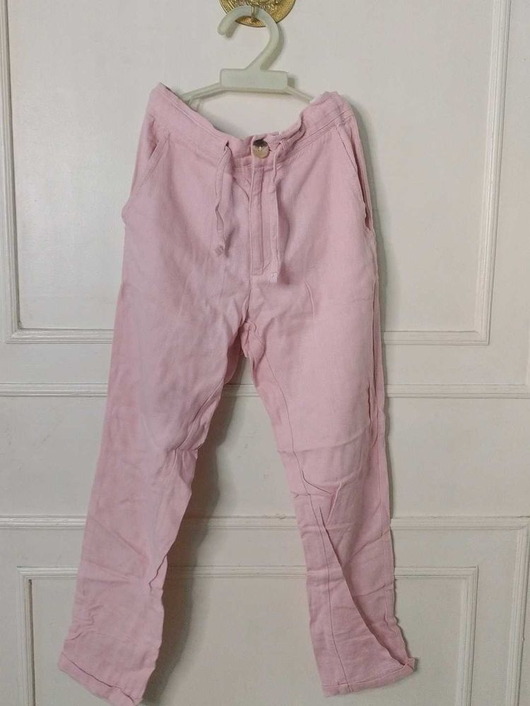 Pink Casual Pants