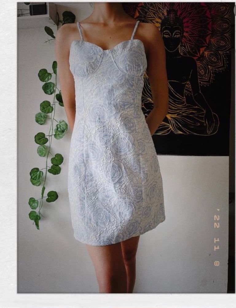 Blue Floral Dress