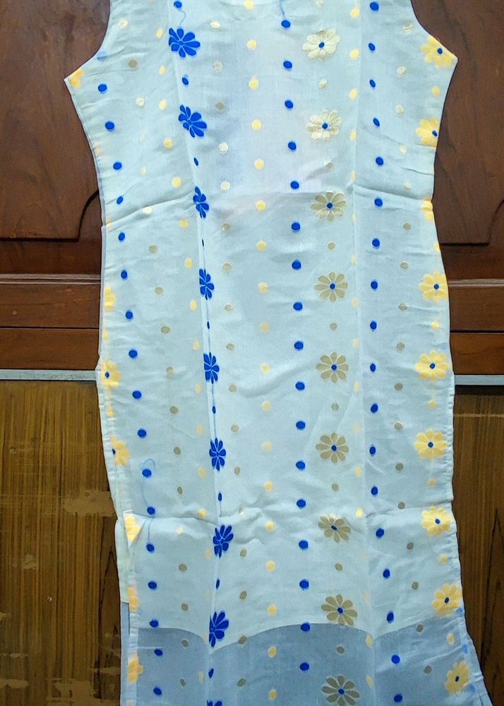 Jamdani Kurti Sleeve Given Inside