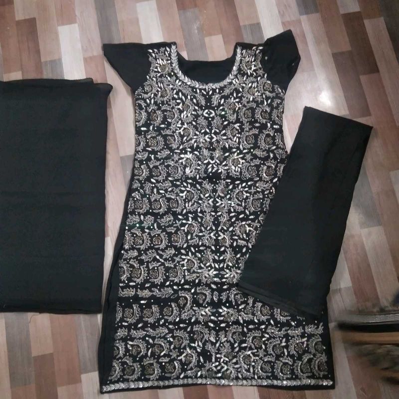 Sequence zari work Allover kurta