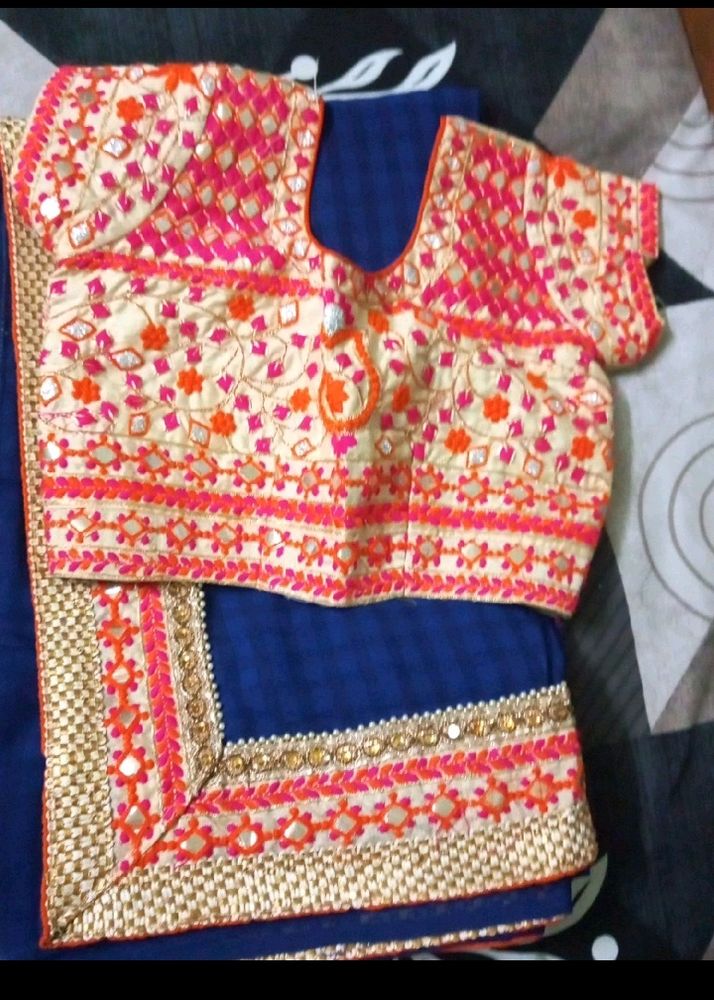 Saree With Designer Blouse