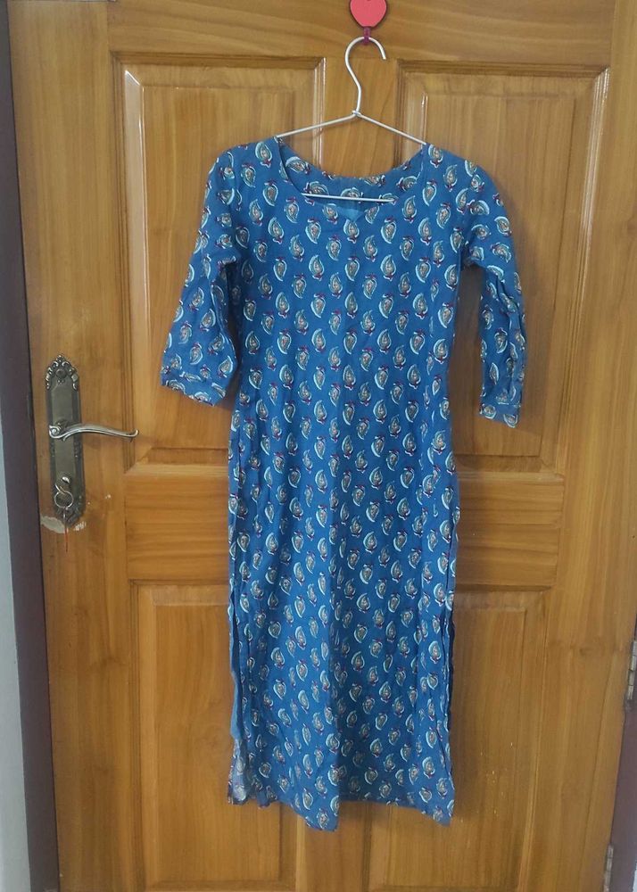 Ajrak Cotton Kurta Top