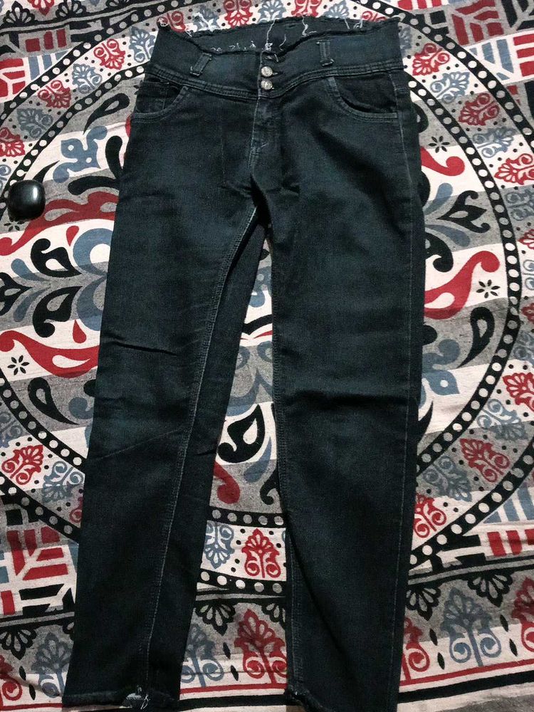 High Waisted Dark Wash Jeans
