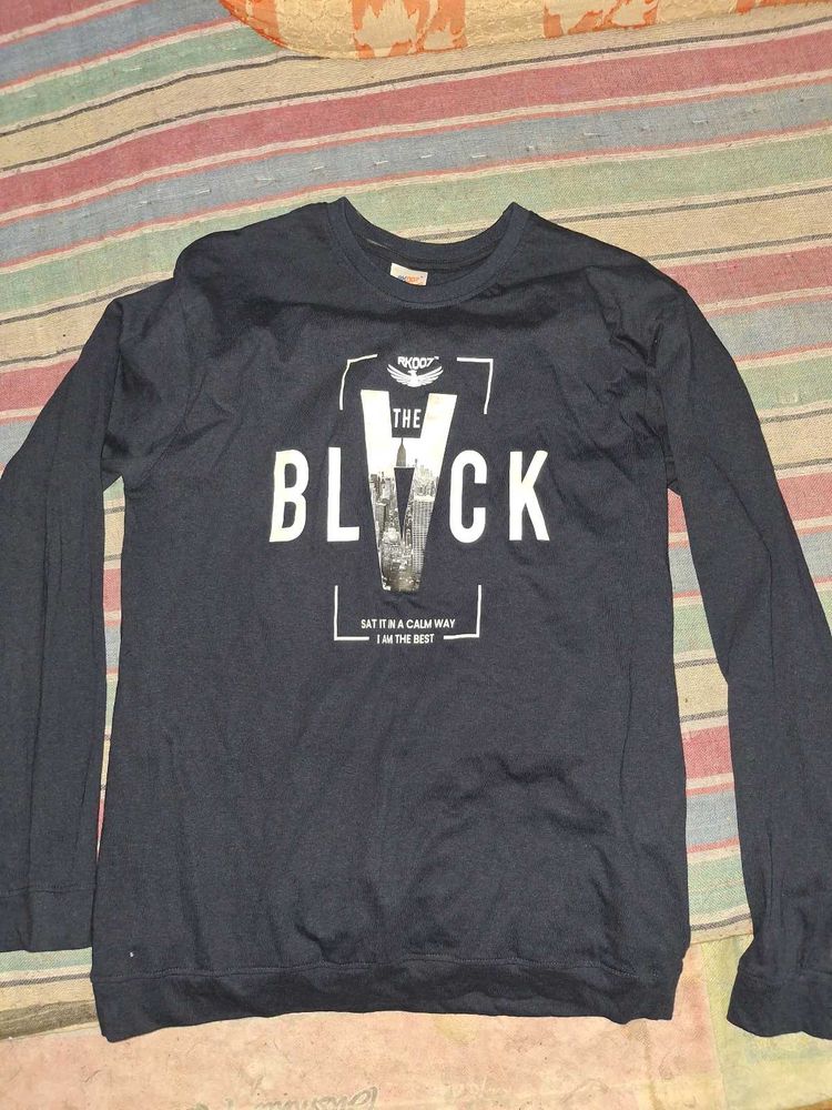 Black Graphic Print T-Shirt