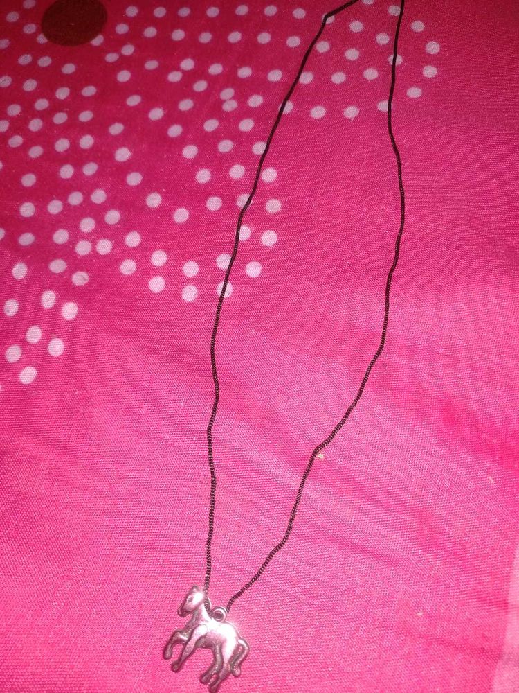 Unique ToyNacklace(1Pis/Black Rope&amp;HorseLocket)🙂