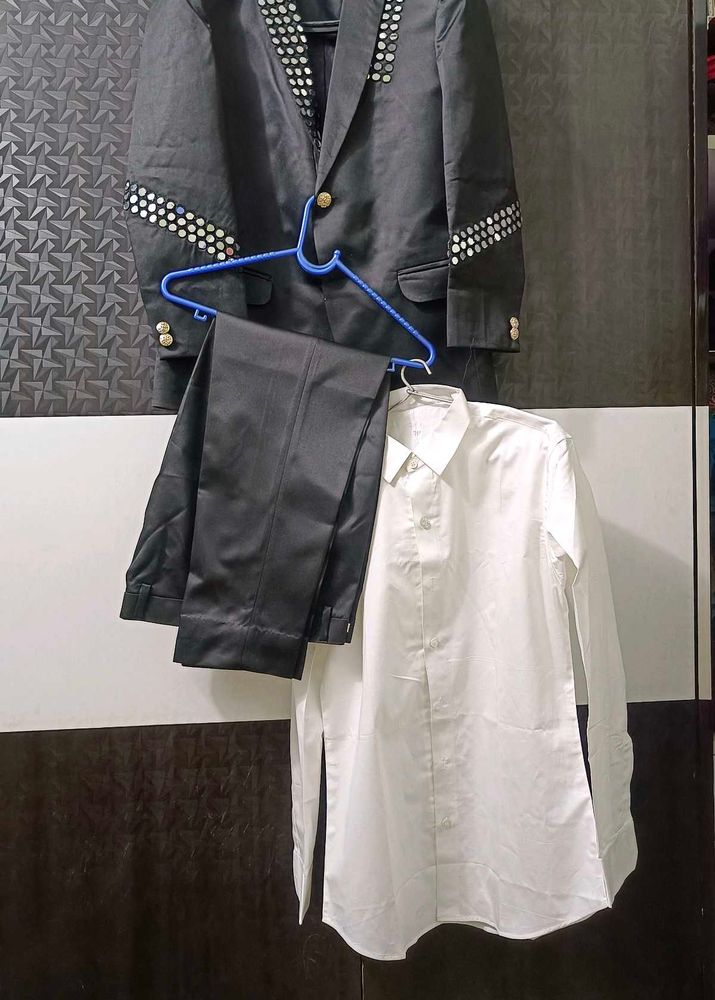 Brand New Mirror Work Three Piece Suit