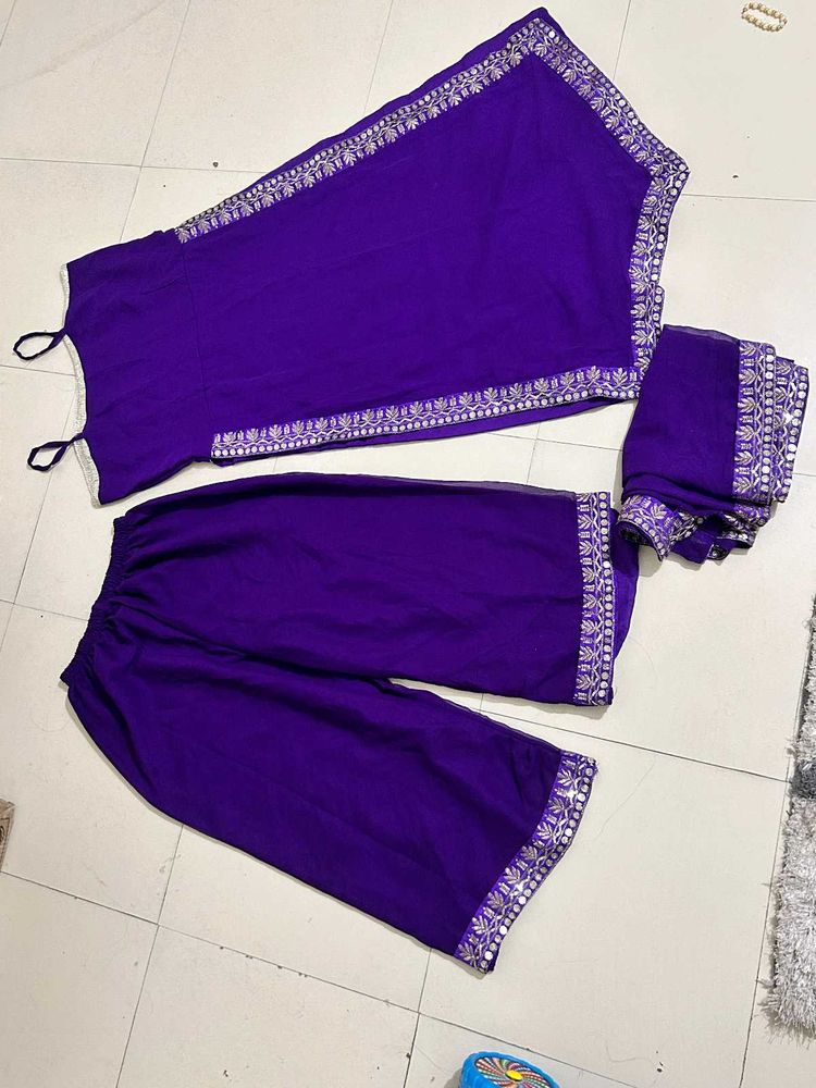 Purple Kurta Set Never Used