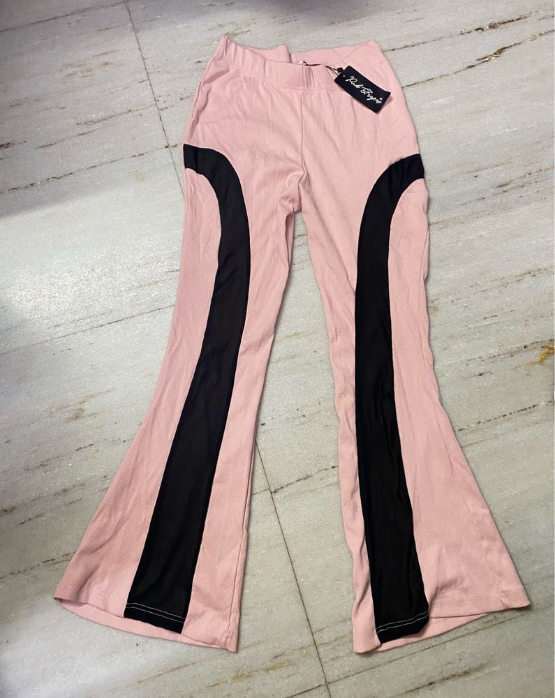 Pink Flared Gym Pants