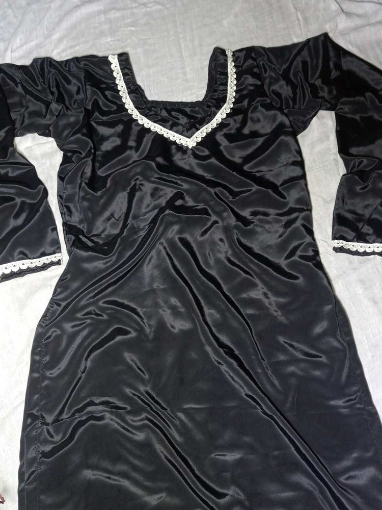 black silk patyala salwar kameez set