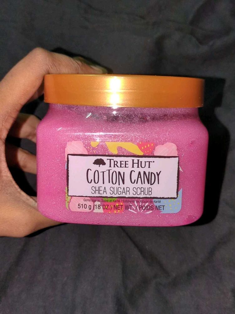 TreeHut Cotton Candy Shea Sugar Body Scrub Full