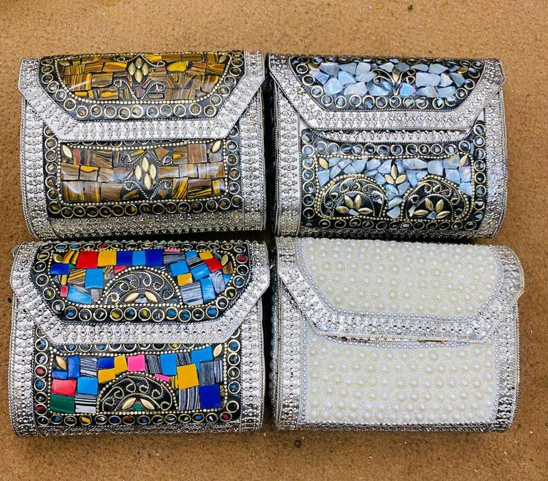 1 Brass Unique Mosaic Clutch