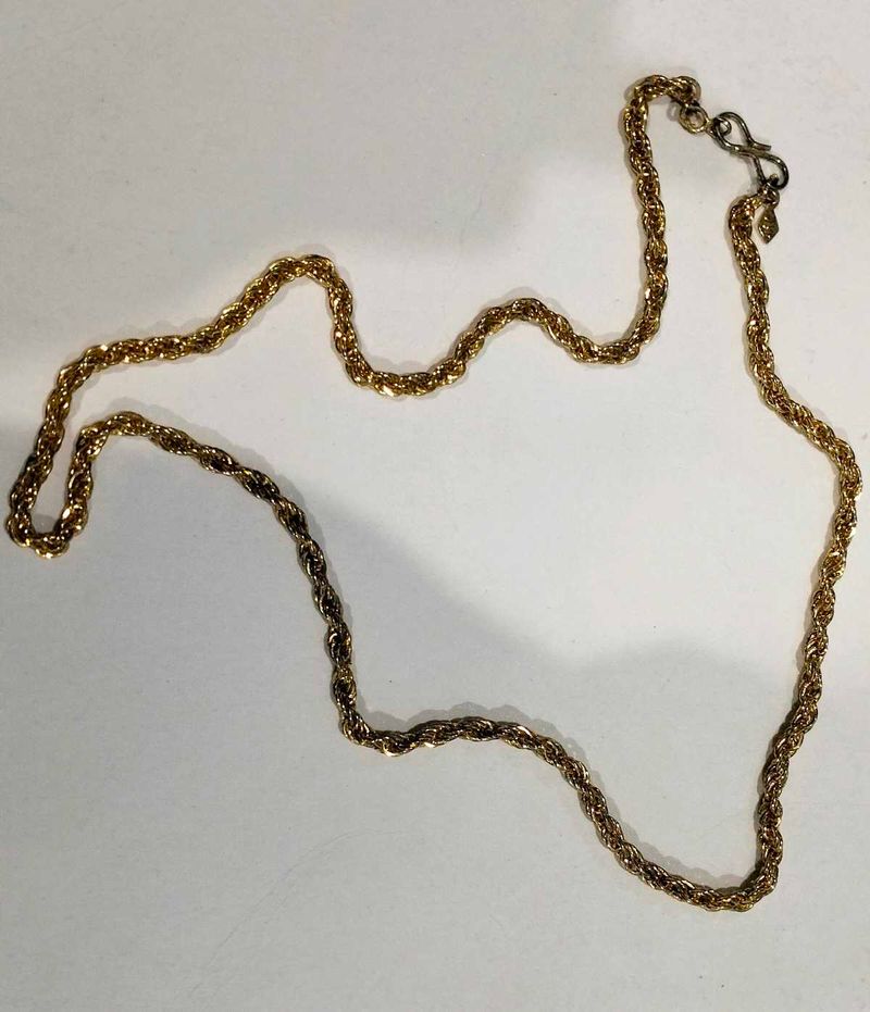Gold Rope Chain Necklace